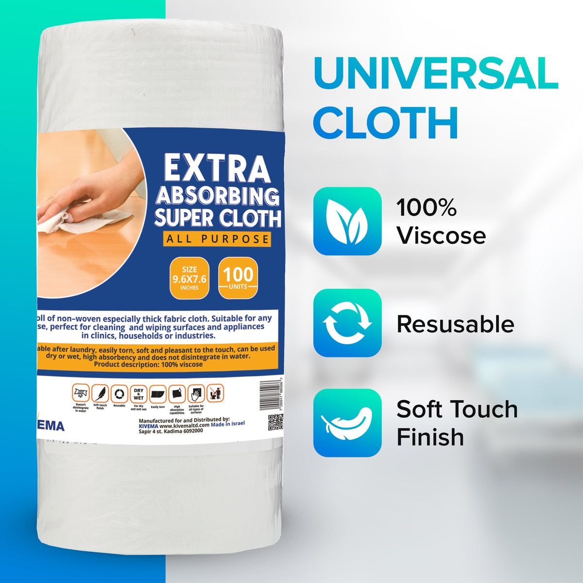 Reusable Cleaning Cloth Roll