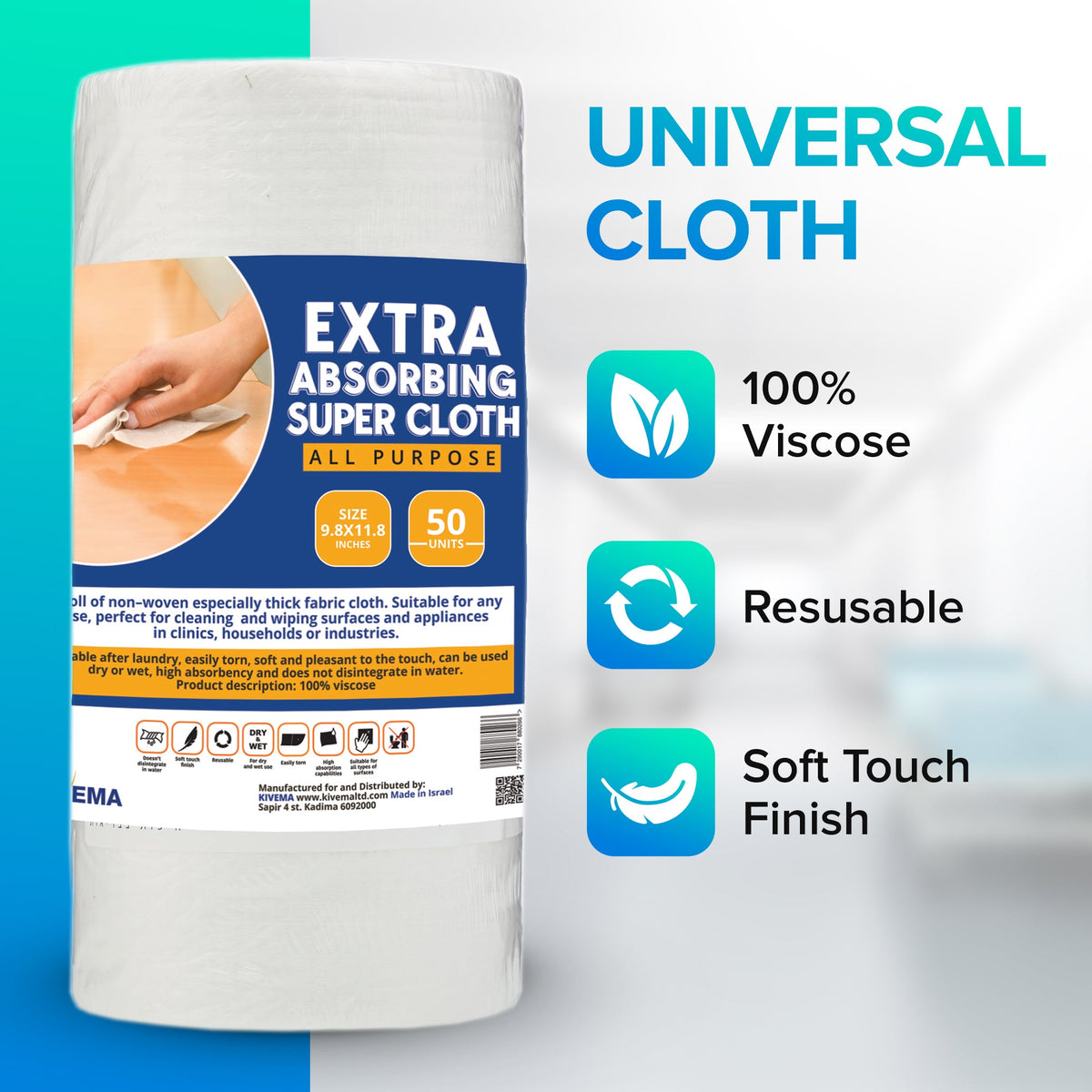 Reusable Cleaning Cloth Roll