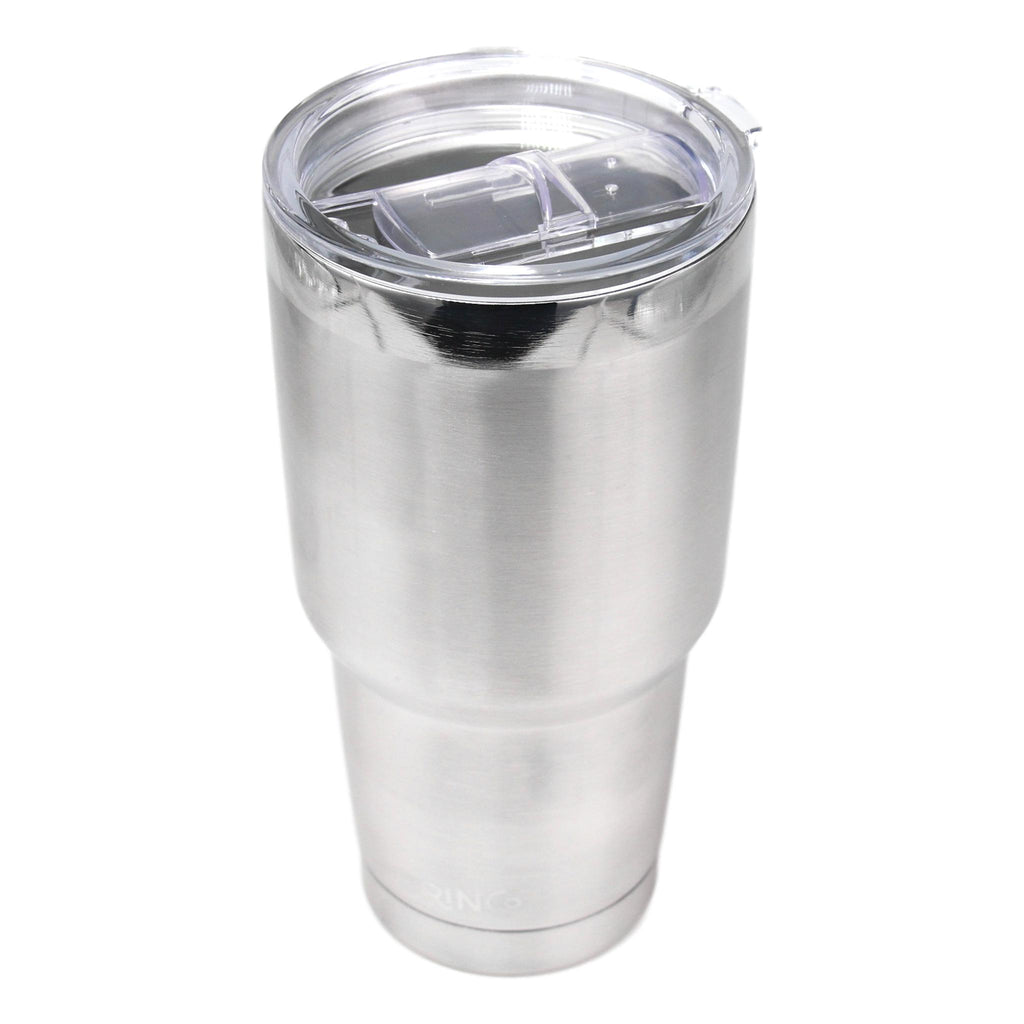 DRINCO 30oz Tumbler with Lid and 2 Straws, Brushed